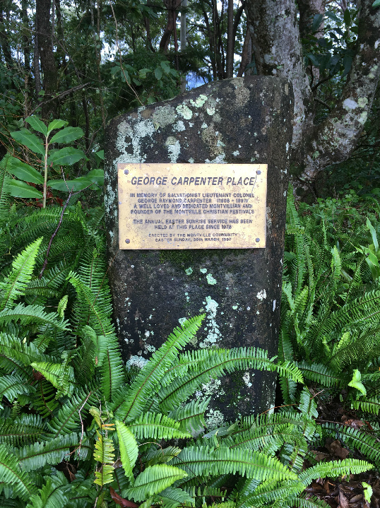 Plaque for Lieutenant Colonel George Carpenter, Salvationist